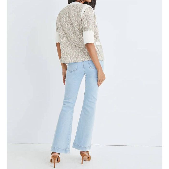 Veronica Beard Kaufman Knit Jacket In Ivory/brown Grailed