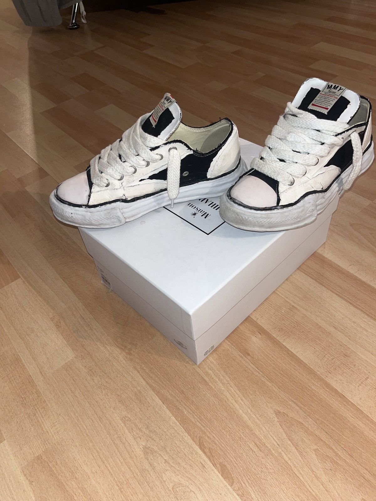 Maison MIHARA YASUHIRO Mihara Yasuhiro Peterson Low Canvas Sneakers - Hand-Painted Size US 10 / EU 43 - 6 Thumbnail