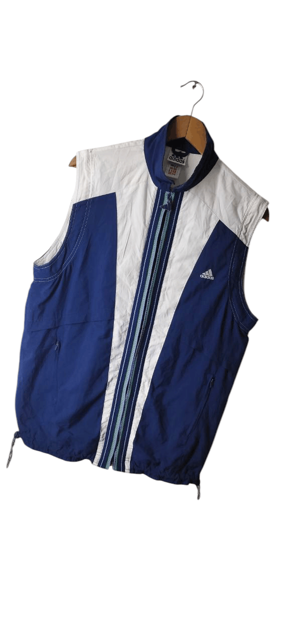 Vintage VINTAGE ADIDAS 90S MADE IN HUNGARY SLEEVELESS JACKET Size US M / EU 48-50 / 2 - 6 Thumbnail