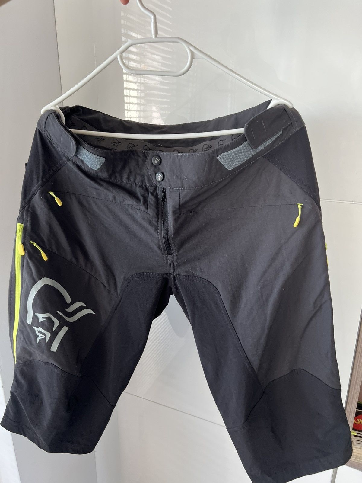Norrona Norrona Fjora Big Logo Gorpcore Phantom - Caviar Shorts Size US 34 / EU 50 - 4 Thumbnail