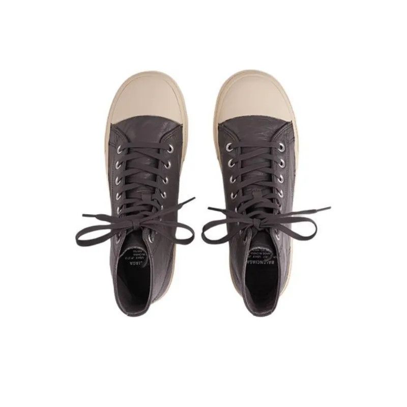 Balenciaga o1mt1gz1024 Paris Arena High Top Sneakers in Chocolate Size US 9 / EU 42 - 5 Thumbnail