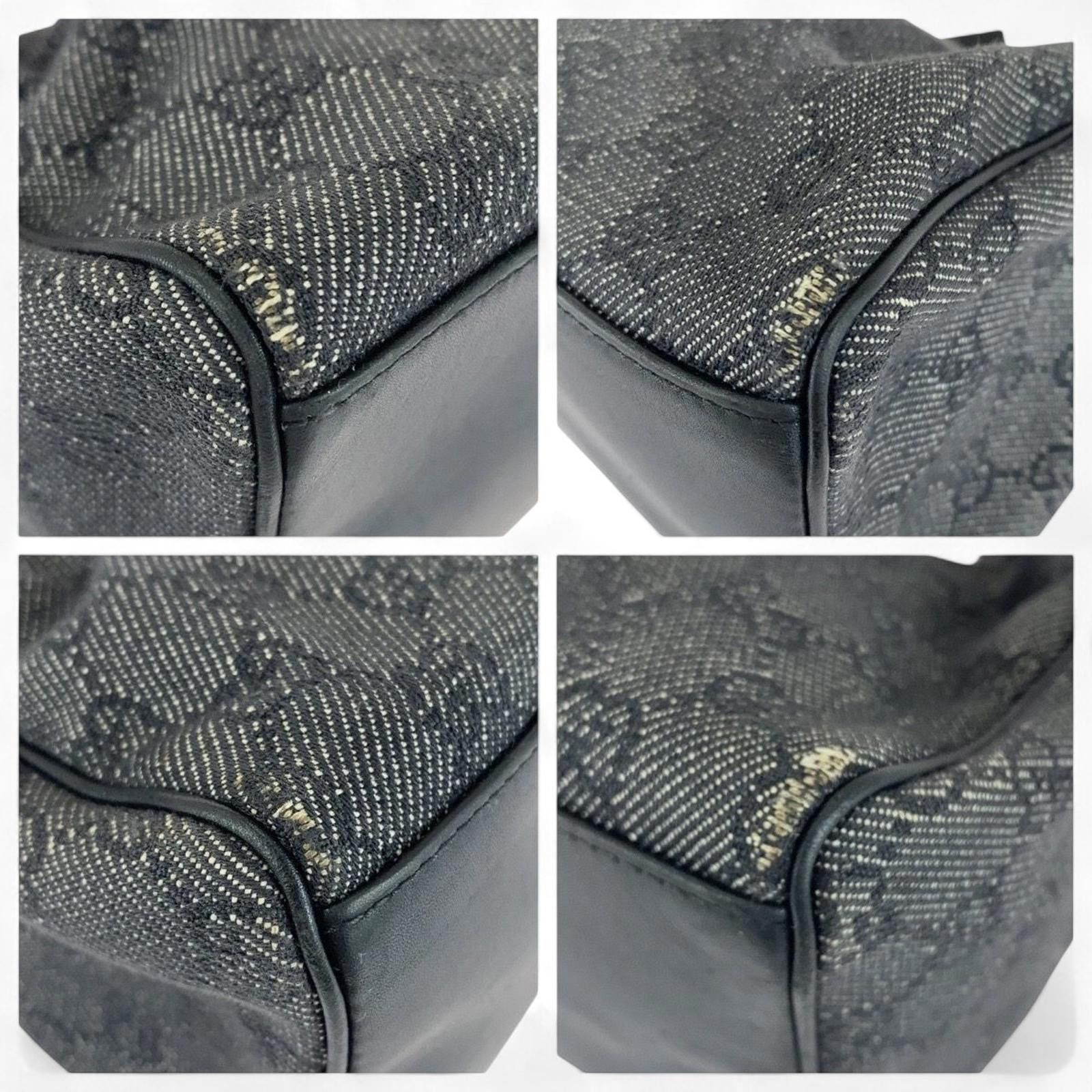Gucci Gucci - Black Monogram Canvas Shoulder Bag Size ONE SIZE - 3 Thumbnail