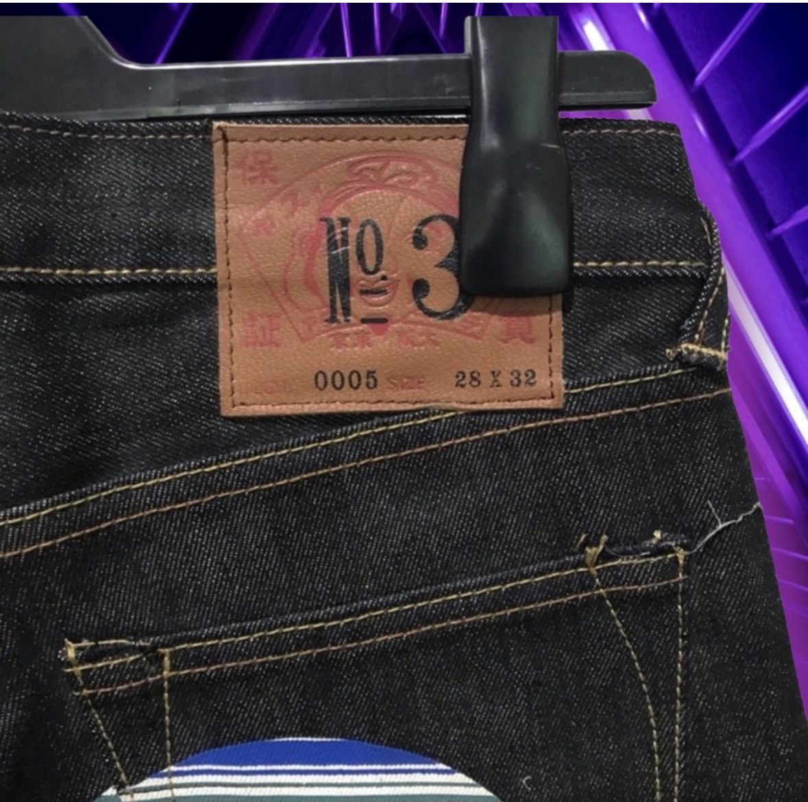 Evisu EviSu DaiCock 🪜MultiColor Selvedge Jeans 👖 Size US 31 - 4 Thumbnail