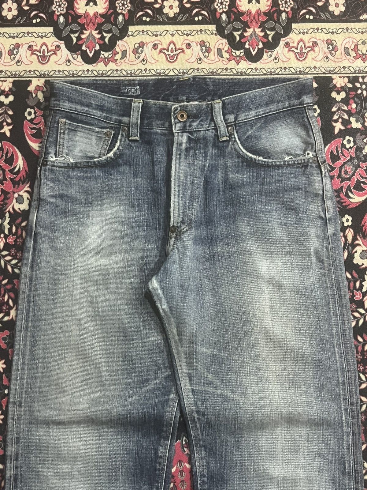 Vintage Vintage Japanese Brand Edwin 505 Half Selvedge Blue Jeans Size US 32 / EU 48 - 4 Thumbnail