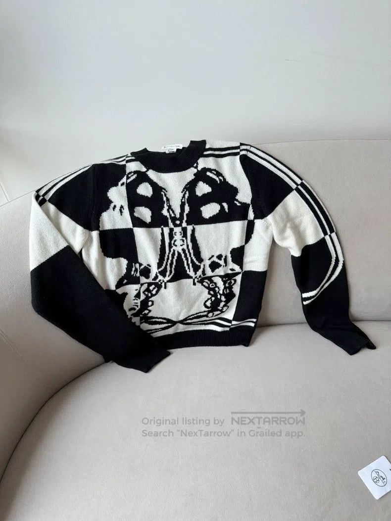 Hermes Hermes Cashmere sweater, black and white, 100% cashmere, l Size XS / US 0-2 / IT 36-38 - 2 Thumbnail