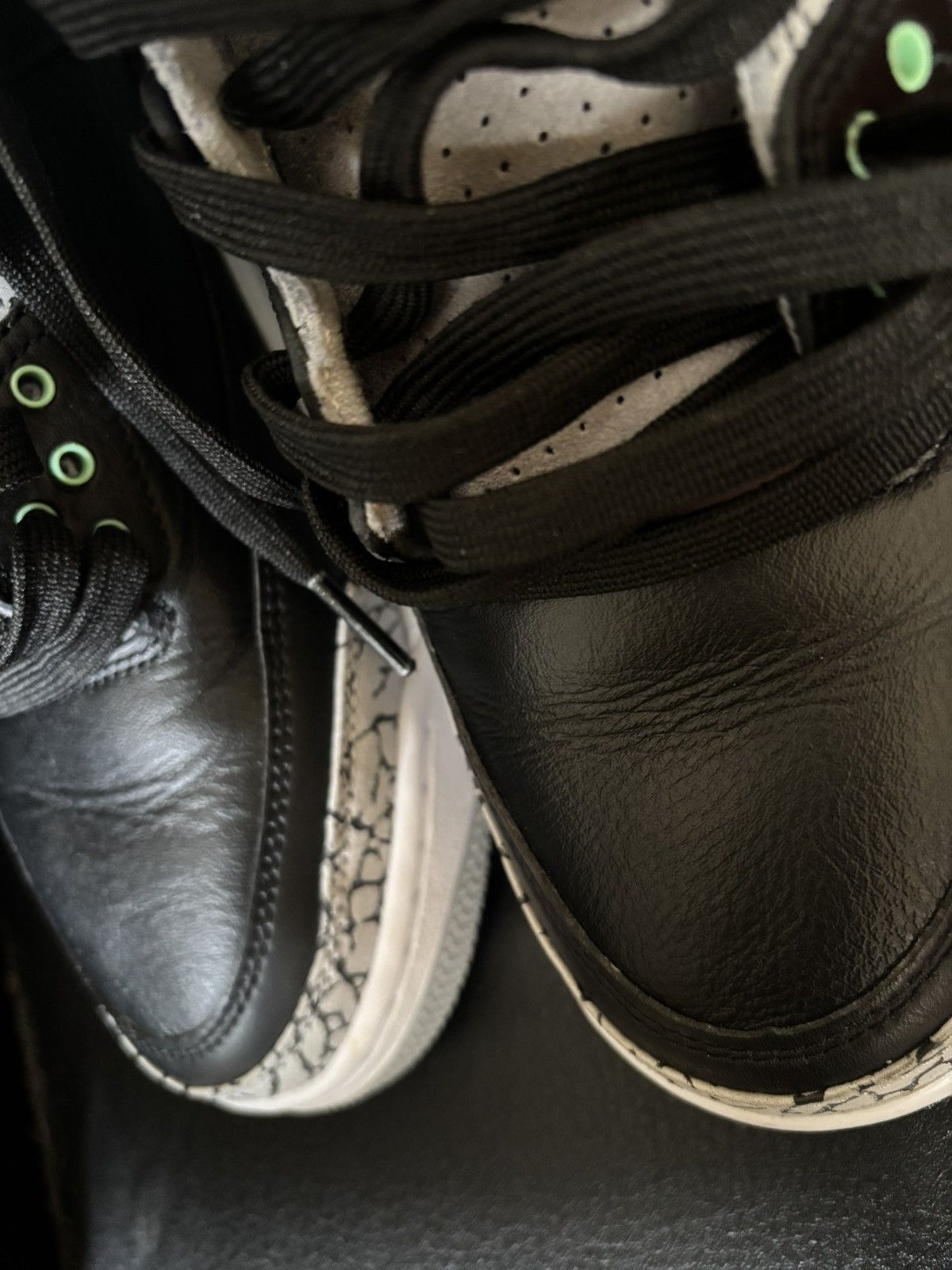 Jordan Brand Black/green cement 3s Jordan Size US 10 / EU 43 - 7 Thumbnail