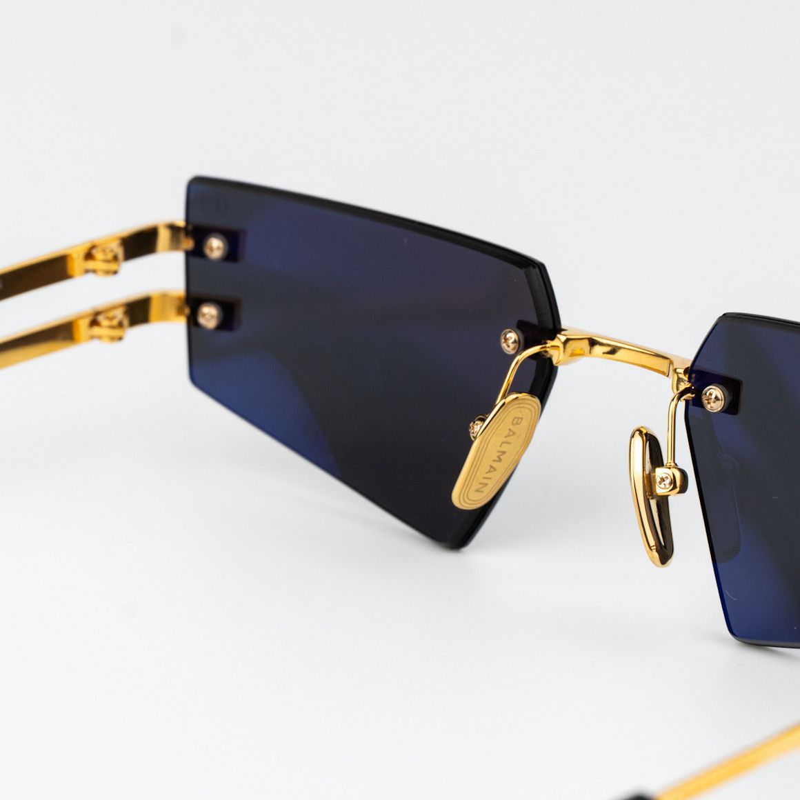 Balmain Balmain Women Sunglasses Gold Black Grey FIXE BPS-123A-54 Size ONE SIZE - 7 Thumbnail