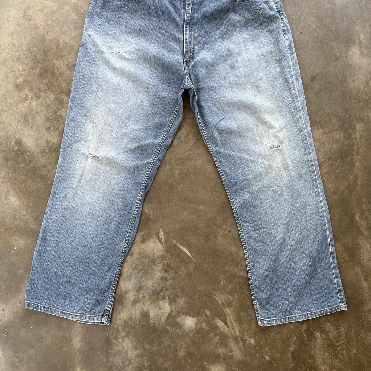 Japanese Brand Vintage Comme Le Vent Homme Faded Distressed Denim Jean Pant Size US 36 / EU 52 - 2 Thumbnail