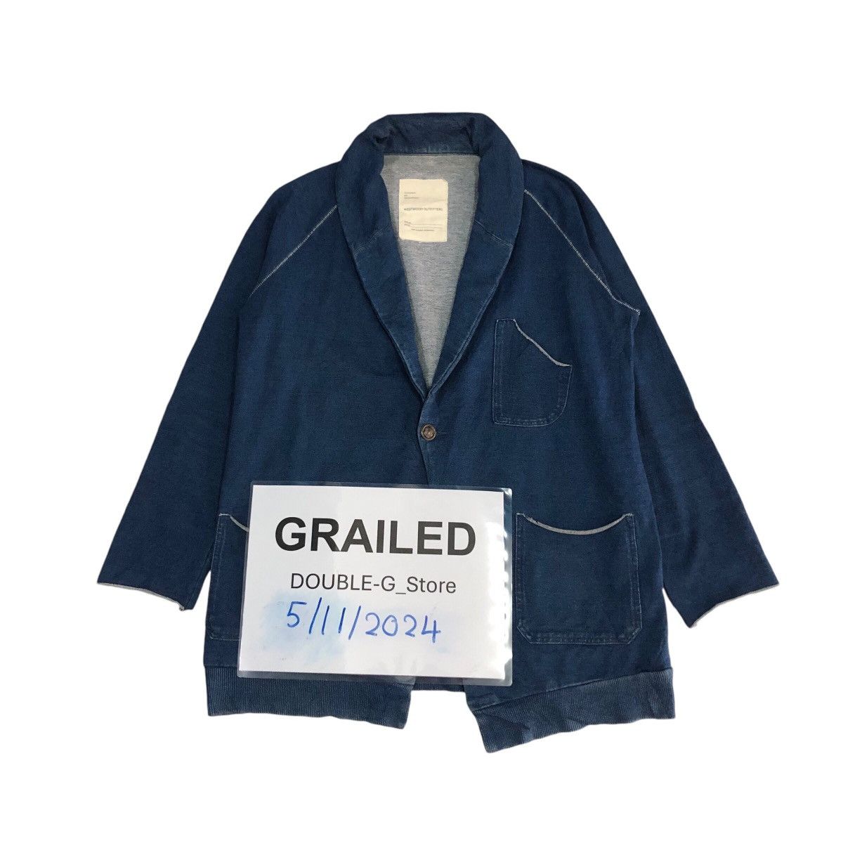 Indigo 📌Vintage Indigo Denim Jacket Worker Westwood 45RPM Size US M / EU 48-50 / 2 - 1 Thumbnail