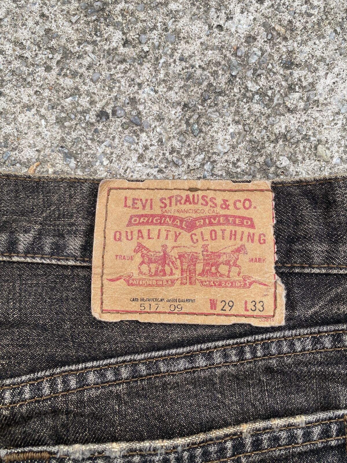 Levi's 2000s - Levi’s 517 Distressed Flare Denim Size US 29 - 14 Thumbnail
