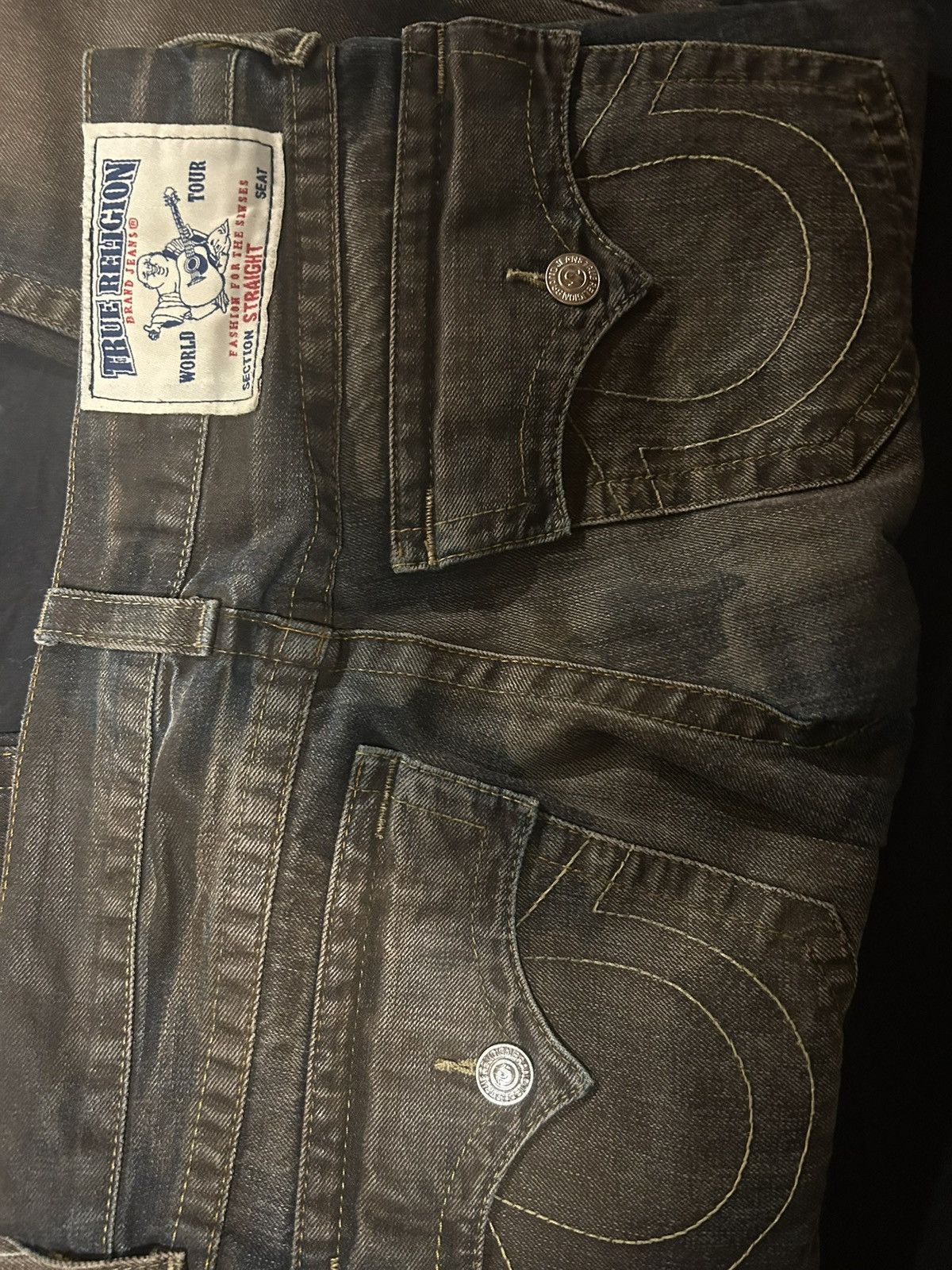 True Religion Waxed True Religion Jeans Size US 29 - 5 Thumbnail
