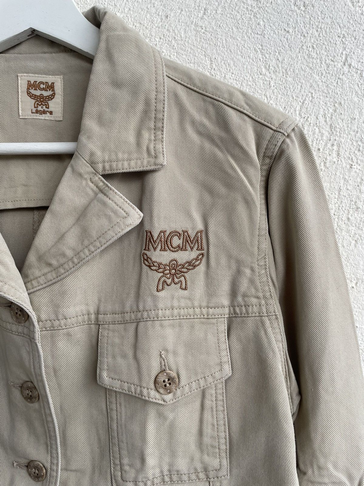 Hysteric Glamour Vintage MCM Beige Embroidered Logo Maison Hysteric Japan Y2K Size L / US 10 / IT 46 - 3 Thumbnail