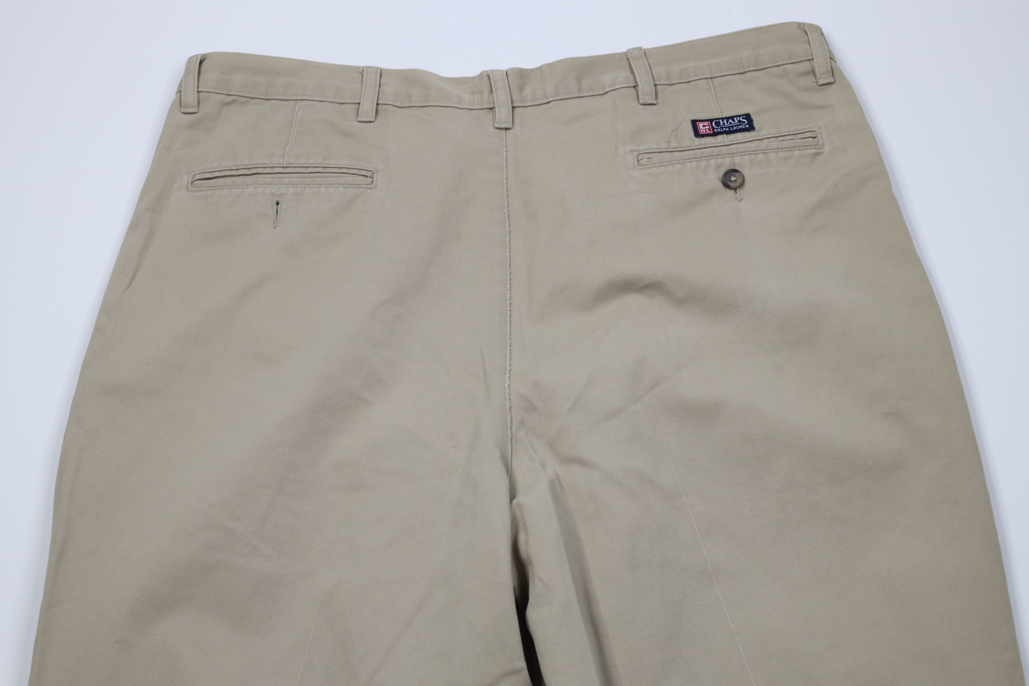 Ralph Lauren Vintage 90s Chaps Ralph Lauren Wide Leg Chino Pants Beige Size US 40 / EU 56 - 11 Thumbnail
