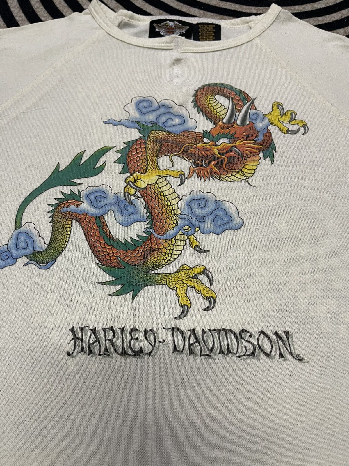 Harley Davidson VINTAGE HARLEY DAVIDSON LONG SLEEVE TSHIRT RARE Size L / US 10 / IT 46 - 7 Thumbnail