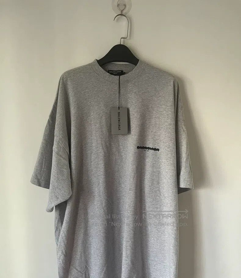 Balenciaga Balenciaga FW22 Letter Logo Printed, Alert Tape Short-Slee Size US S / EU 44-46 / 1 - 1 Thumbnail