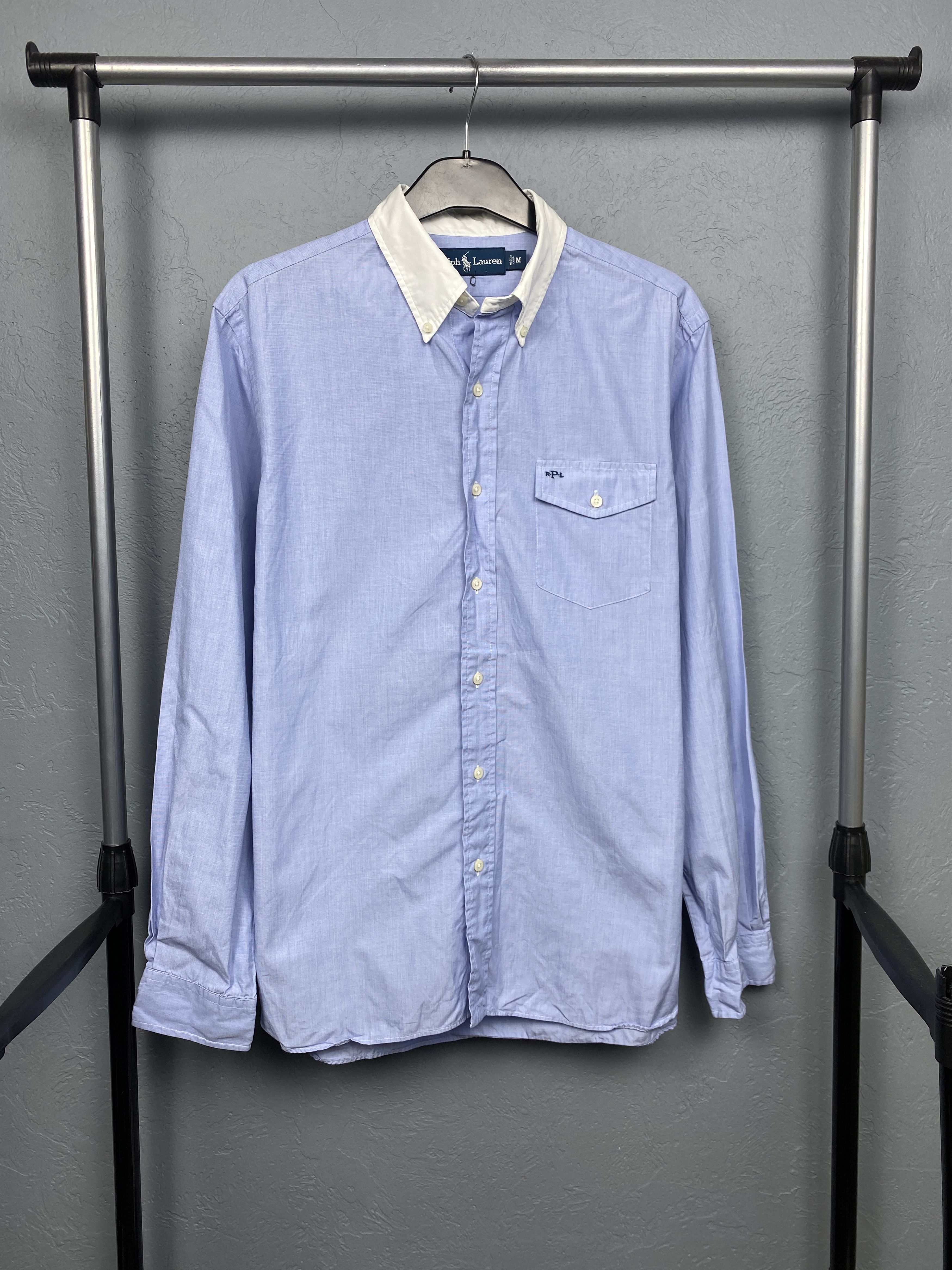 Polo Ralph Lauren Polo Ralph Lauren Vintage Mens Long Sleeve Shirt Size US M / EU 48-50 / 2 - 1 Thumbnail