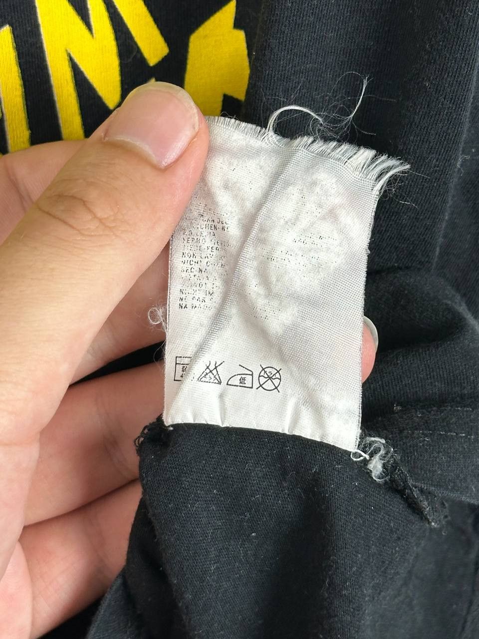 Stone Island Vintage 00s Stone Island Denims Big Logo Black T Shirt Size US L / EU 52-54 / 3 - 7 Thumbnail