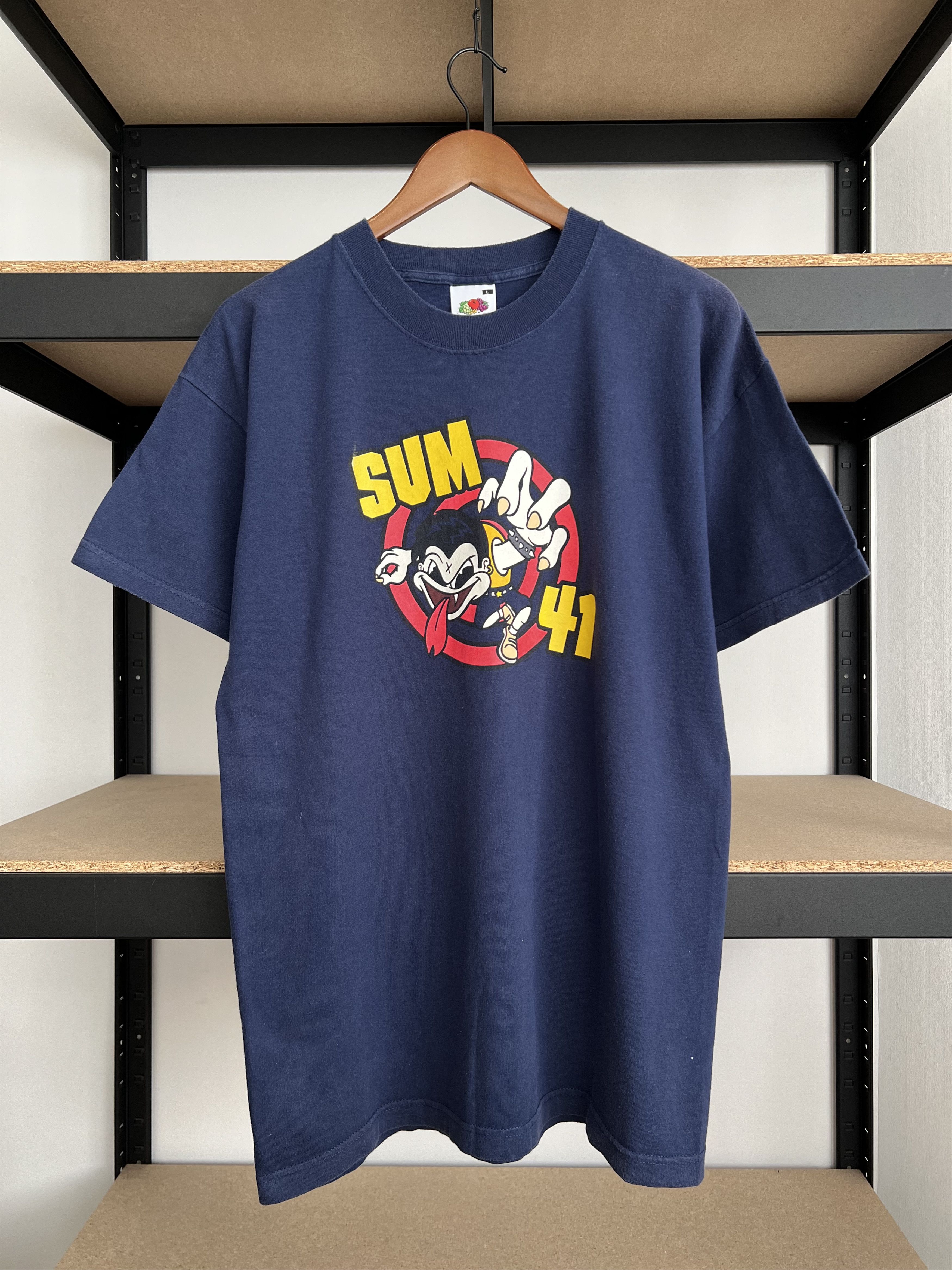 Band Tees Vintage 2000s Sum 41 Pop Punk Band Navy T-shirt Size US L / EU 52-54 / 3 - 1 Thumbnail