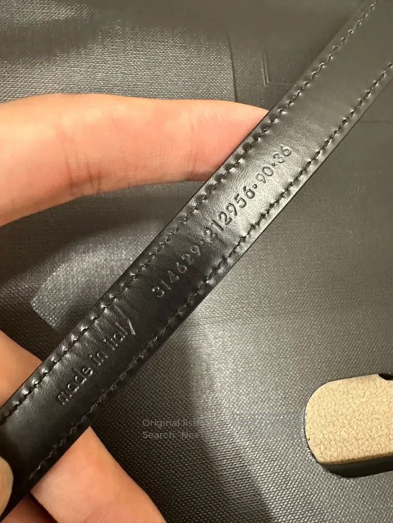 Saint Laurent Paris Saint Laurent Paris size 90 Golden Triple Buckle Belt Size ONE SIZE - 4 Thumbnail