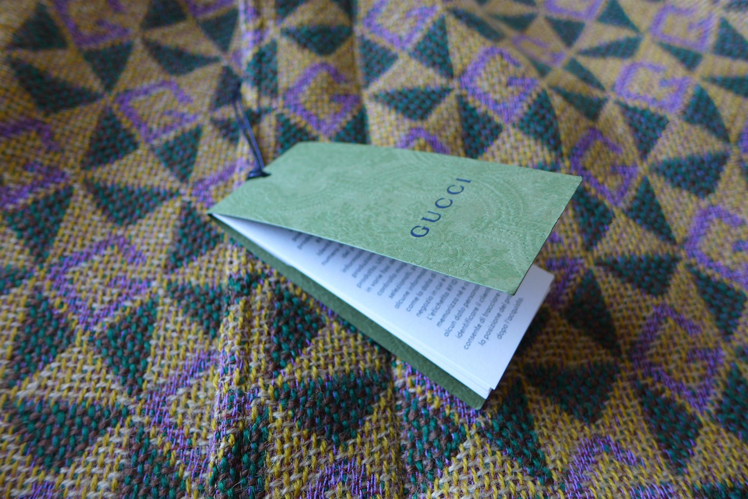 Gucci Gucci G Rhombi Wool Coat - Tan & Green Wool - Size 48 Size US M / EU 48-50 / 2 - 20 Thumbnail