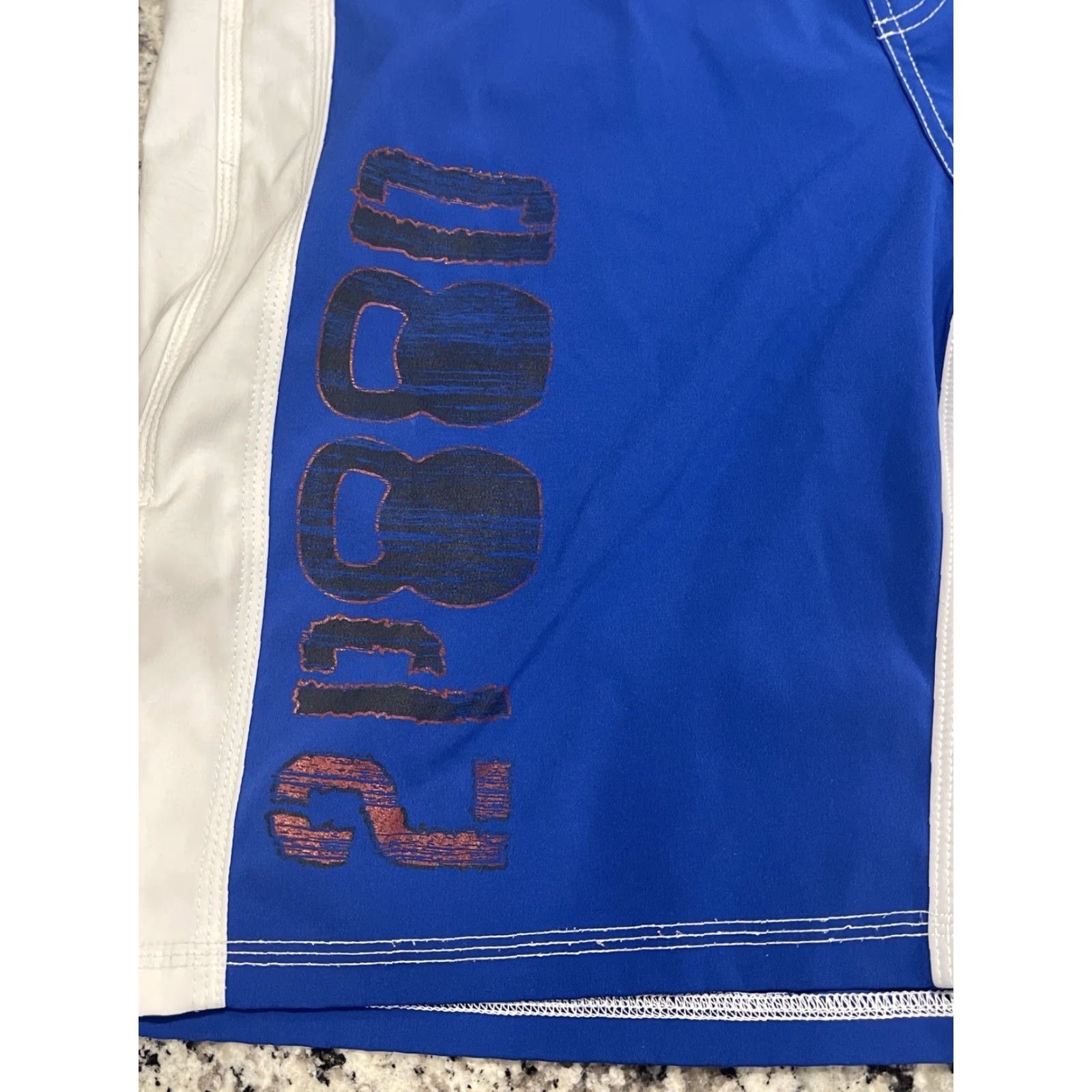 Vintage 2Pood Shorts Men's Medium Blue Crossfit 34 Inseam 10" Athletic Polyester Blend Regular Solid Activewear CrossFit Mens Size US 34 / EU 50 - 2 Thumbnail