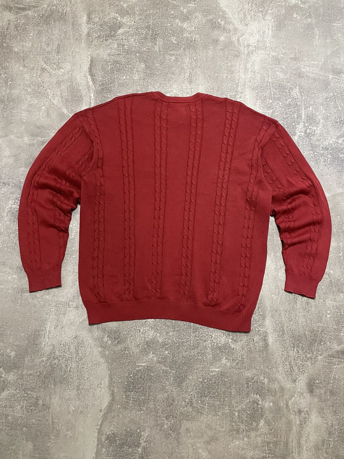 Lacoste Vintage Lacoste Cable Knit Sweater 90s Size US XL / EU 56 / 4 - 13 Thumbnail