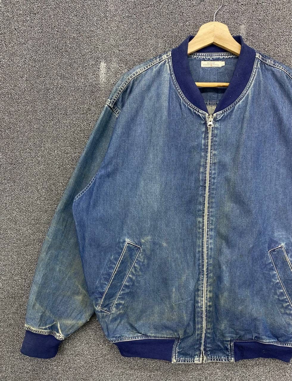 Vintage Vintage Dunlop International Denim Jacket Size US L / EU 52-54 / 3 - 6 Thumbnail