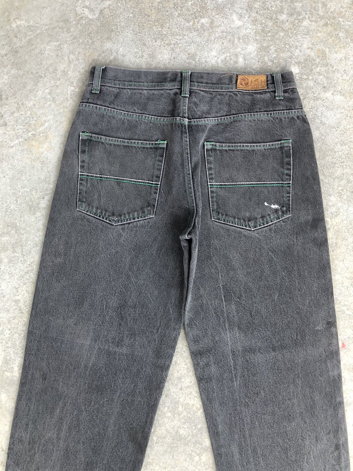 Vintage Risk Baggy Jeans Distressed Denim Size US 34 / EU 50 - 8 Thumbnail