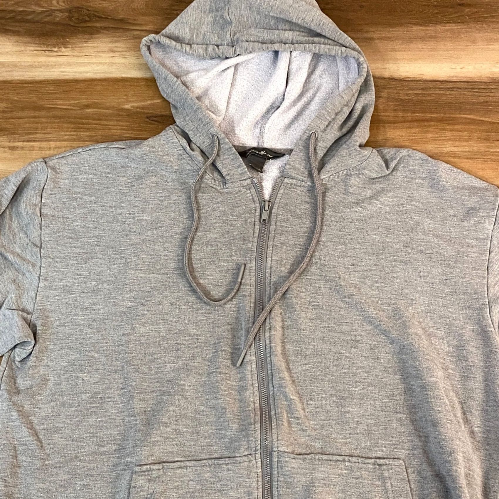 Eddie Bauer Eddie Bauer Mens Full Zip Hoodie Heather Gray Viscose Blend Sweatshirt Large Size US L / EU 52-54 / 3 - 2 Thumbnail