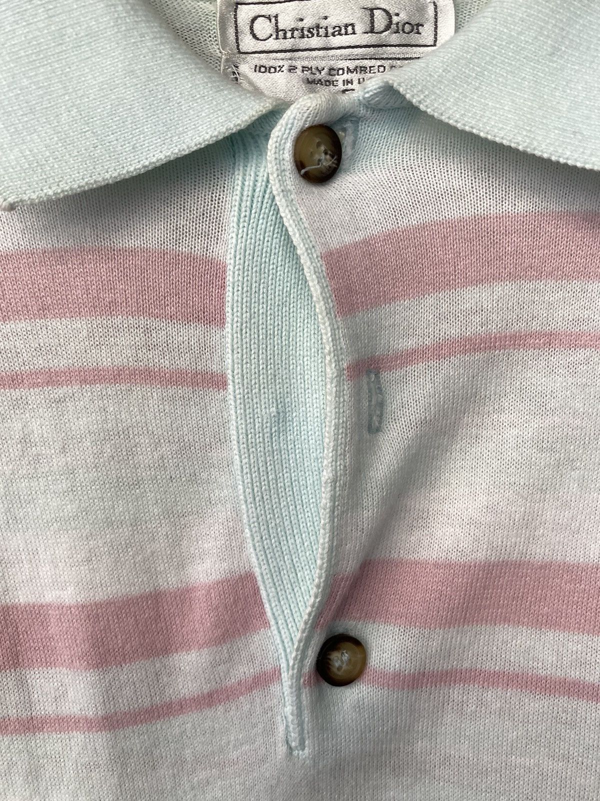 Dior Vintage Dior Polo Shirt Size S / US 4 / IT 40 - 4 Thumbnail