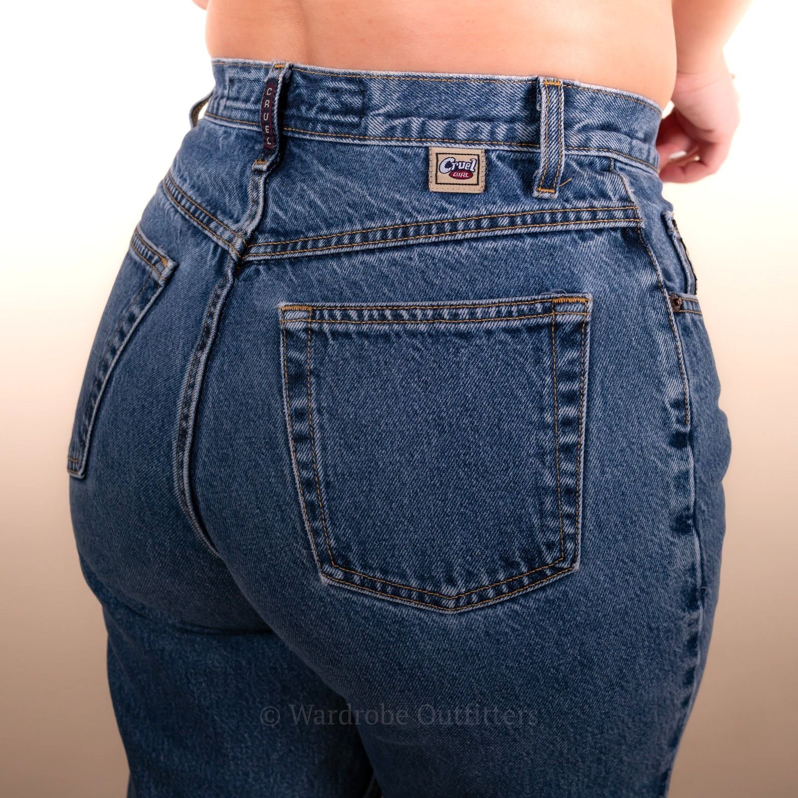 Vintage Vintage 90s Blue Jeans by Cruel Girl - 9 Size 29" - 10 Thumbnail