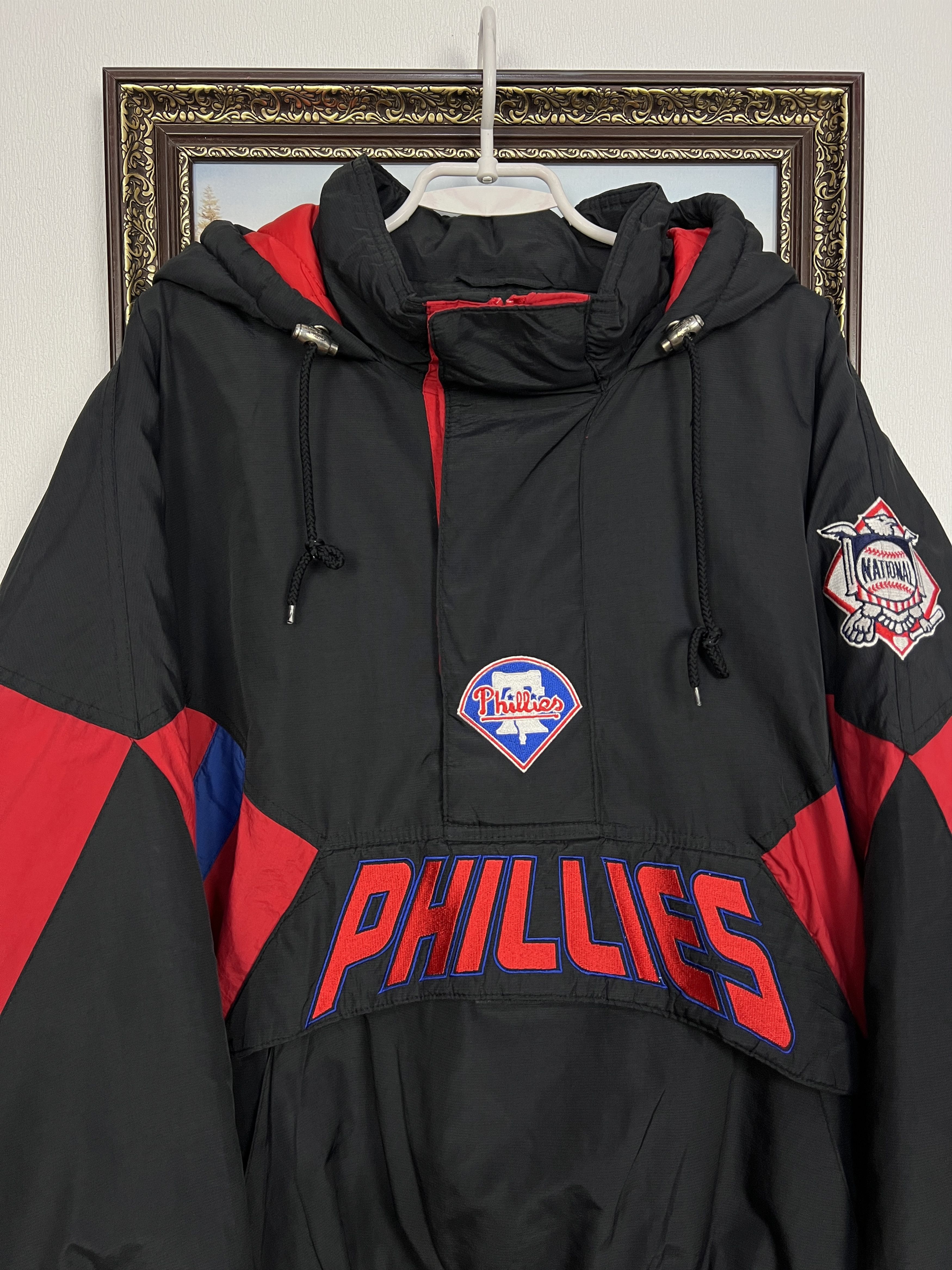 Starter Vintage 90’s Starter Philadelphia Phillies MLB Jacket Bomber Size US L / EU 52-54 / 3 - 2 Thumbnail
