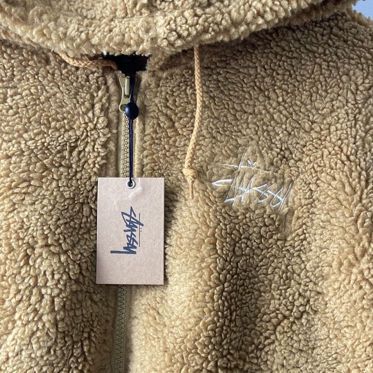 Stussy Stussy Sherpa Zip Hoddie Brown Size US L / EU 52-54 / 3 - 4 Thumbnail