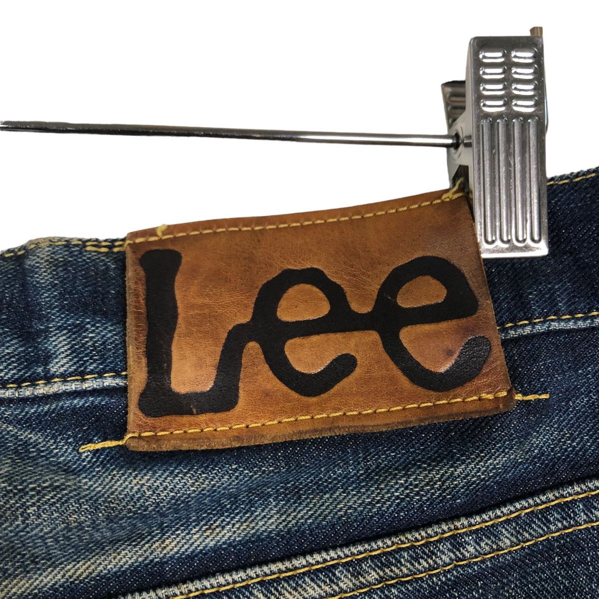 Japanese Brand 🔥VINTAGE DENIM LEE SELVEDGES RED LINE BIKER WEAR Size US 30 / EU 46 - 22 Thumbnail