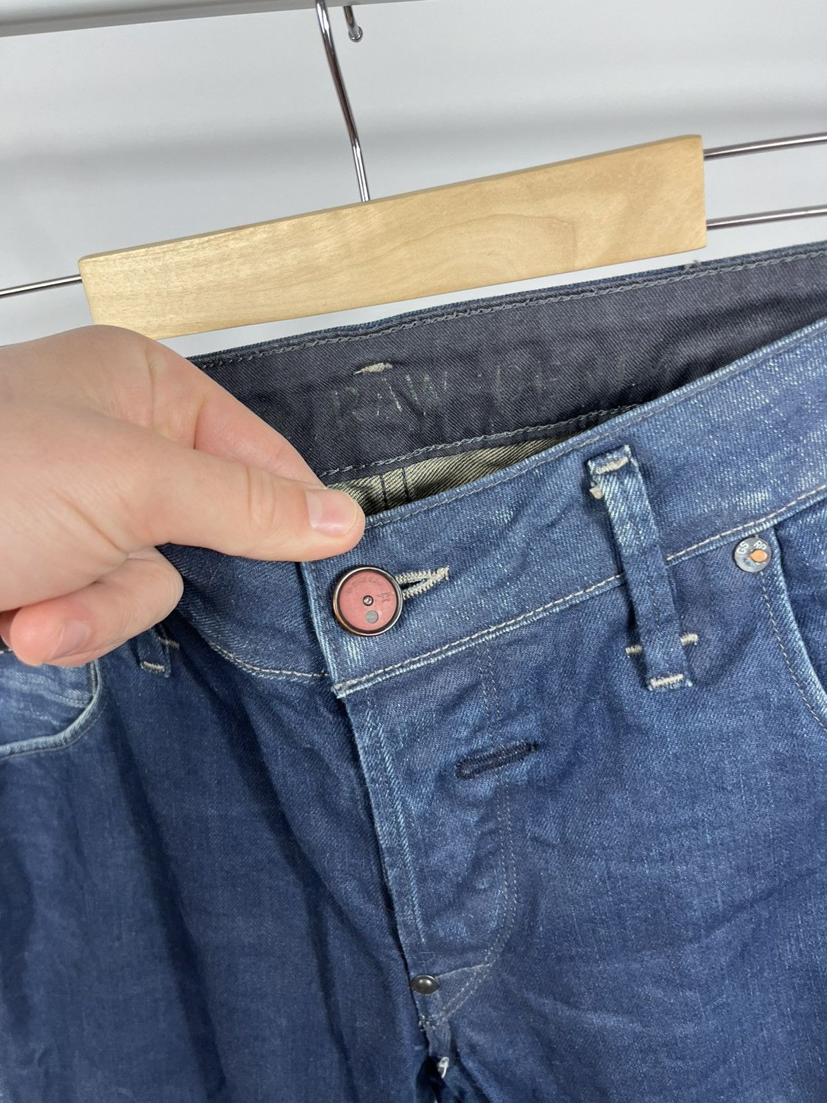 G-Star G Star RAW Arc 3D Jeans 31/32 Slim Tapered Zip Pocket Denim Size US 31 - 11 Thumbnail
