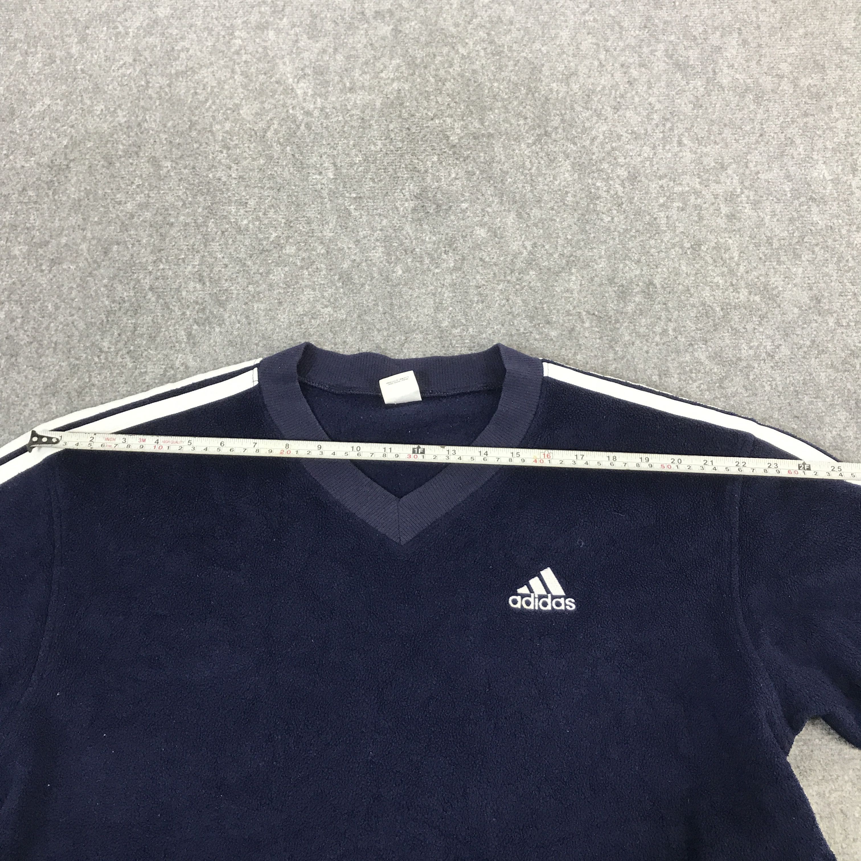 Adidas adidas fleece V-Neck Yohji yamamoto custom art sweatshirt Size US M / EU 48-50 / 2 - 8 Thumbnail