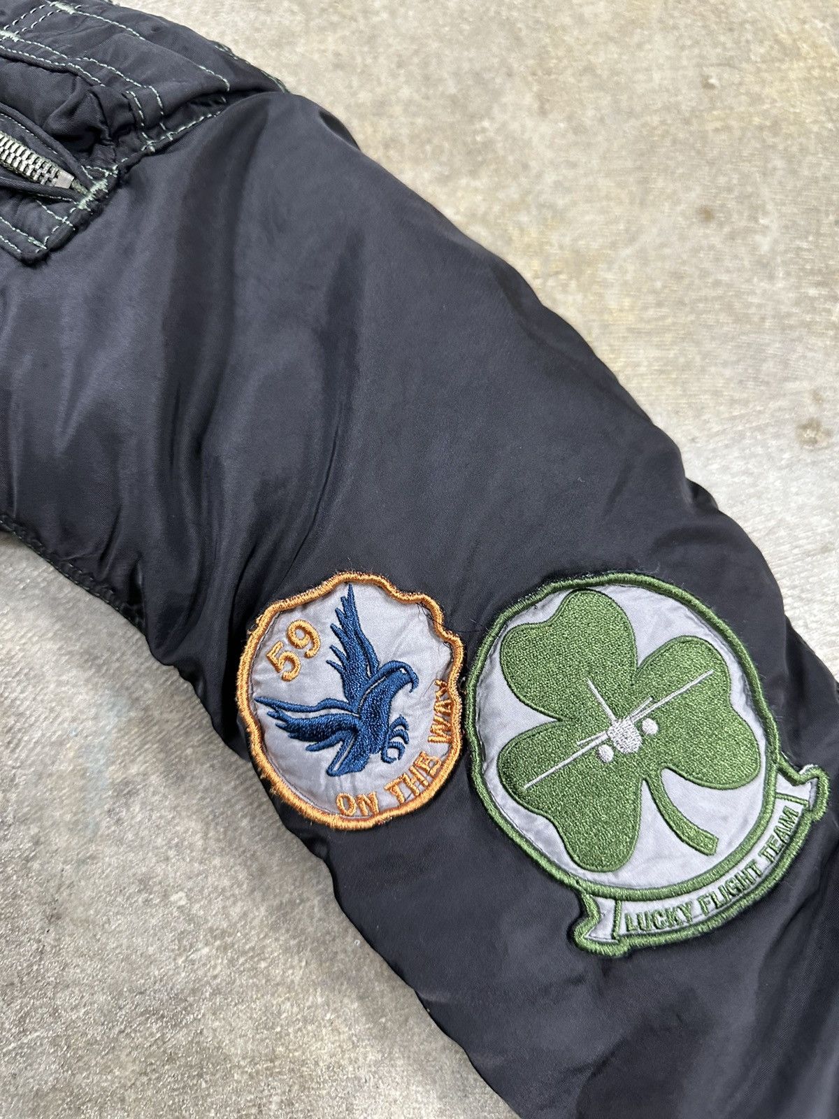 Alpha Industries Crazy Y2K Alpha Industries Patches Bomber Zip Up Jacket Size US M / EU 48-50 / 2 - 7 Thumbnail