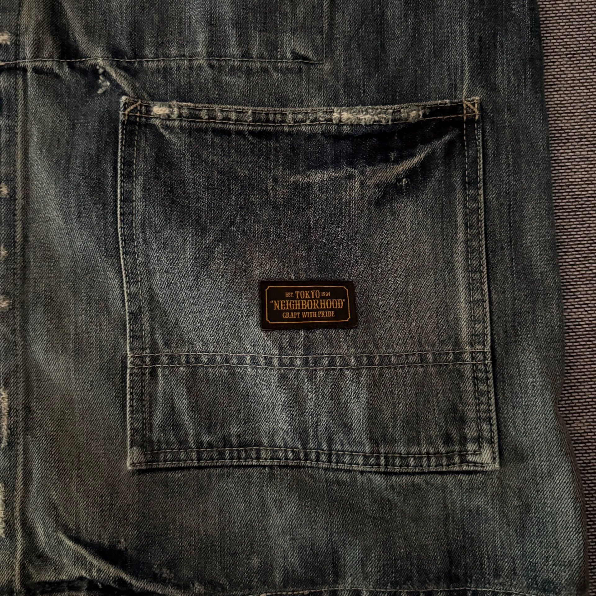 Neighborhood Neighborhood 18aw Savage Washed Denim Work Jacket Size US XL / EU 56 / 4 - 7 Thumbnail