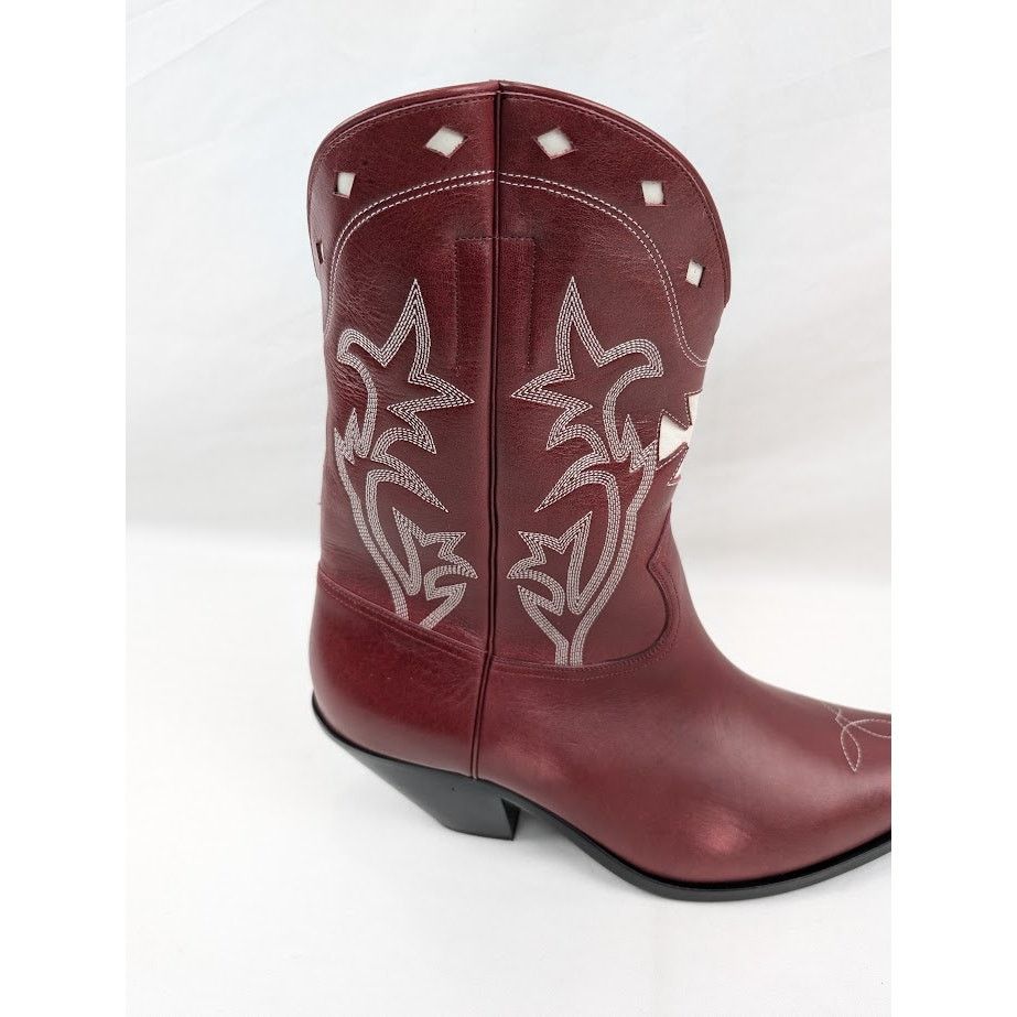 Enfants Riches Deprimes o1rshd1 Swiss Cowboy Boots Cow Glazed in Vintage Red/Cream Size US 11 / EU 44 - 4 Thumbnail