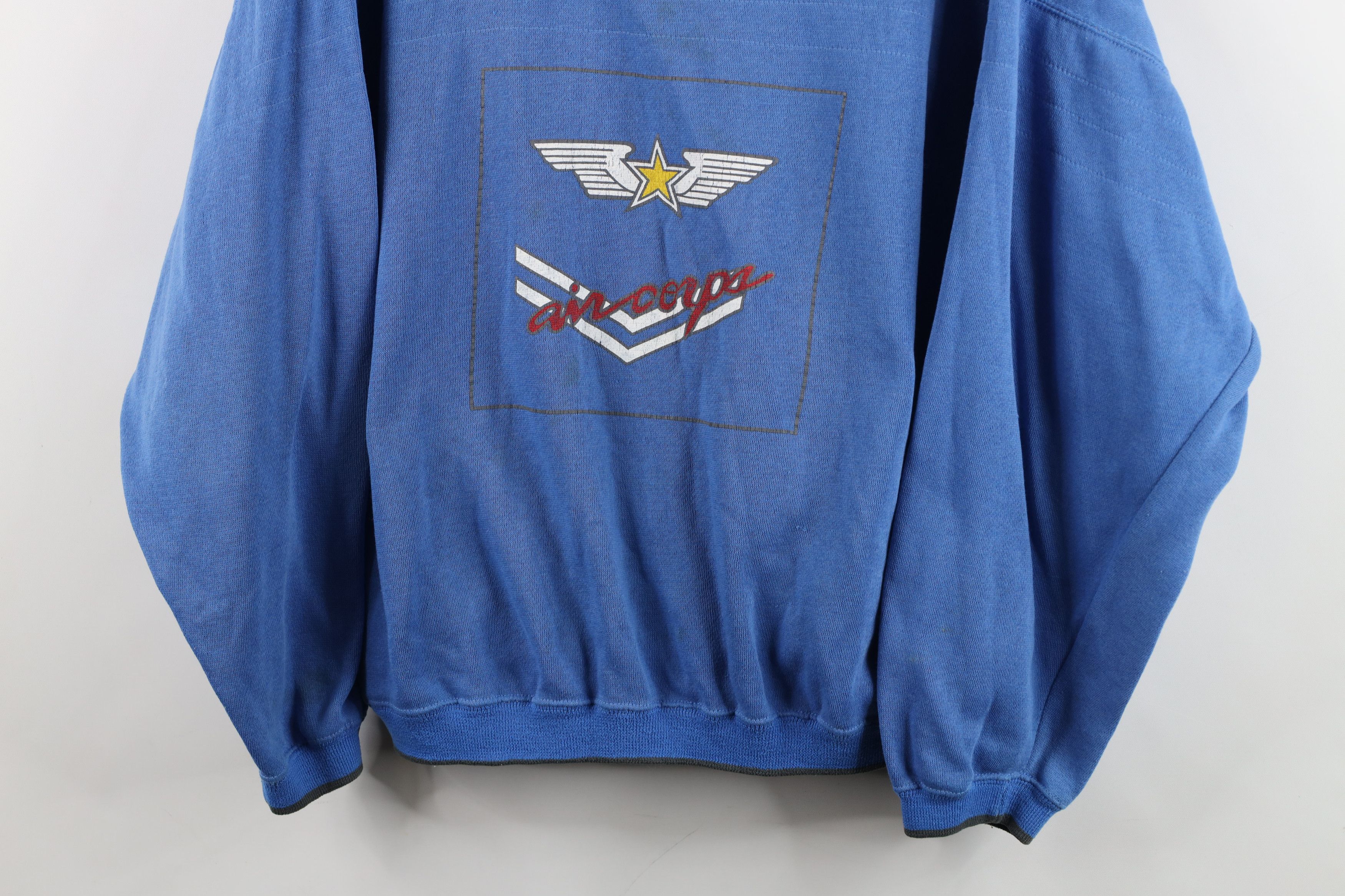 Vintage Vintage 90s Streetwear Aircorps Jumper Parachute Sweatshirt Size US XL / EU 56 / 4 - 3 Thumbnail