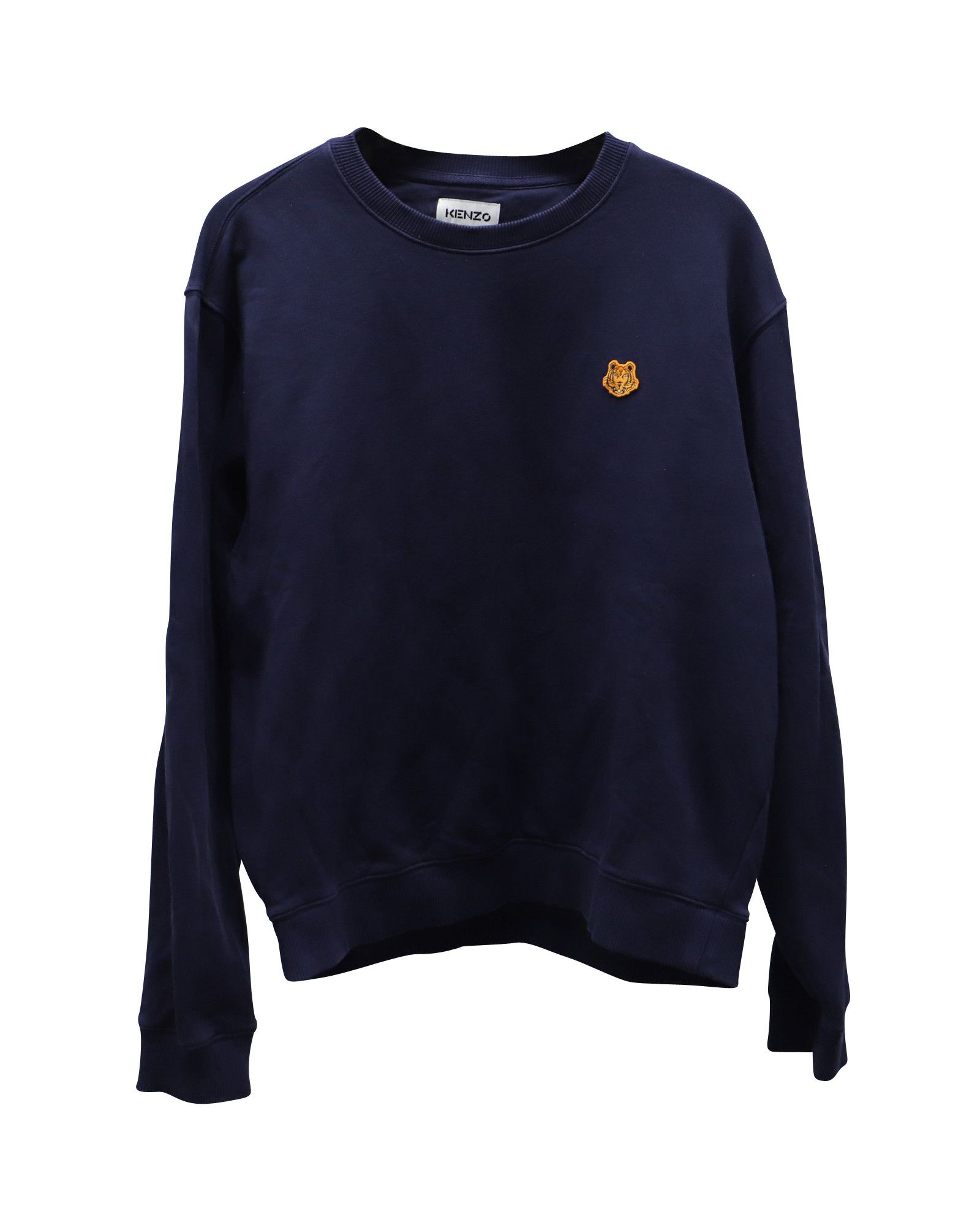 Kenzo Kenzo Tiger Embroidered Crewneck Sweatshirt in Navy Blue Cot Size US M / EU 48-50 / 2 - 1 Thumbnail