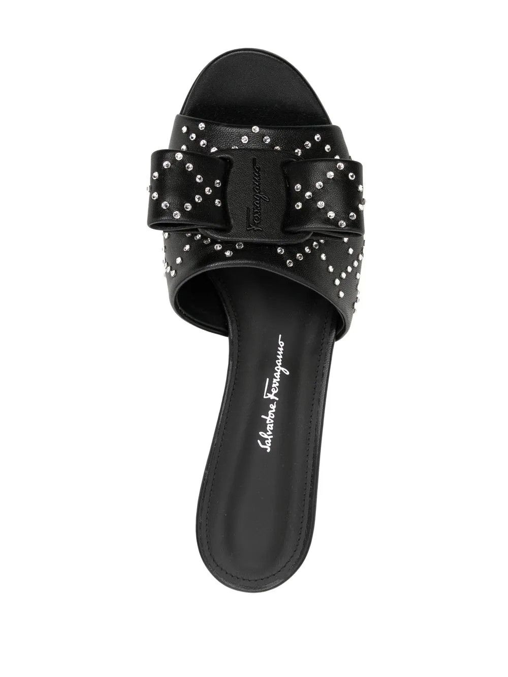 Salvatore Ferragamo o1y0426 Geometric Heel Mules in Black Size US 7 / IT 37 - 4 Thumbnail