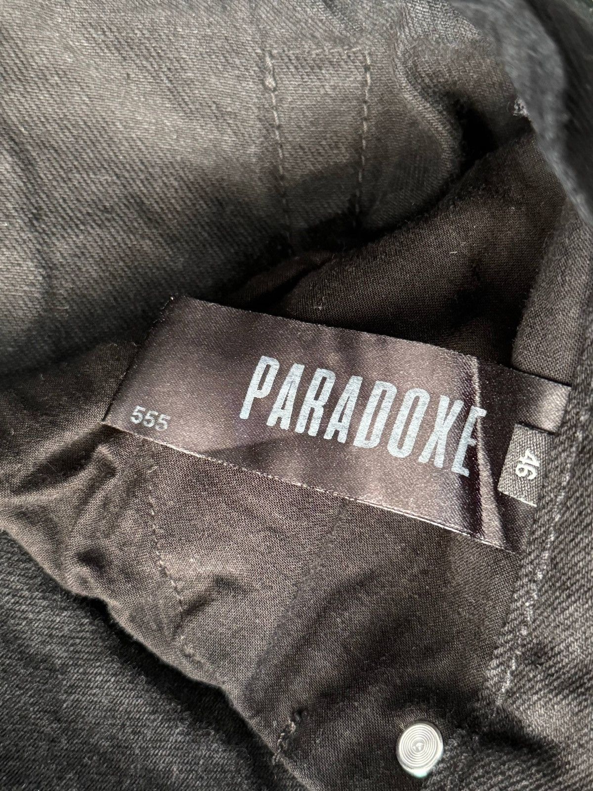 Paradoxe Paris Paradoxe Paris Baggy Black Overlaid Leather Jeans Size US 30 / EU 46 - 3 Thumbnail