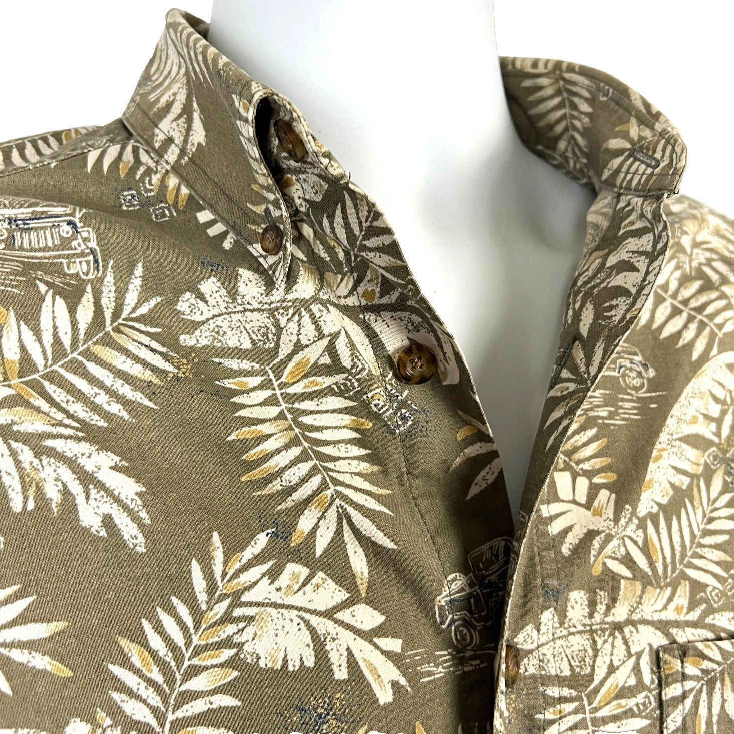 Woolrich Woolen Mills Woolrich Fieldstone Jeep Mens Vtg Tropical Shirt size Medium Size US M / EU 48-50 / 2 - 7 Thumbnail