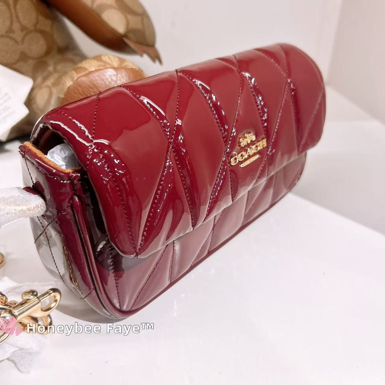 Coach Hailey Flap Bag With Quilting CCE12 Size ONE SIZE - 2 Thumbnail