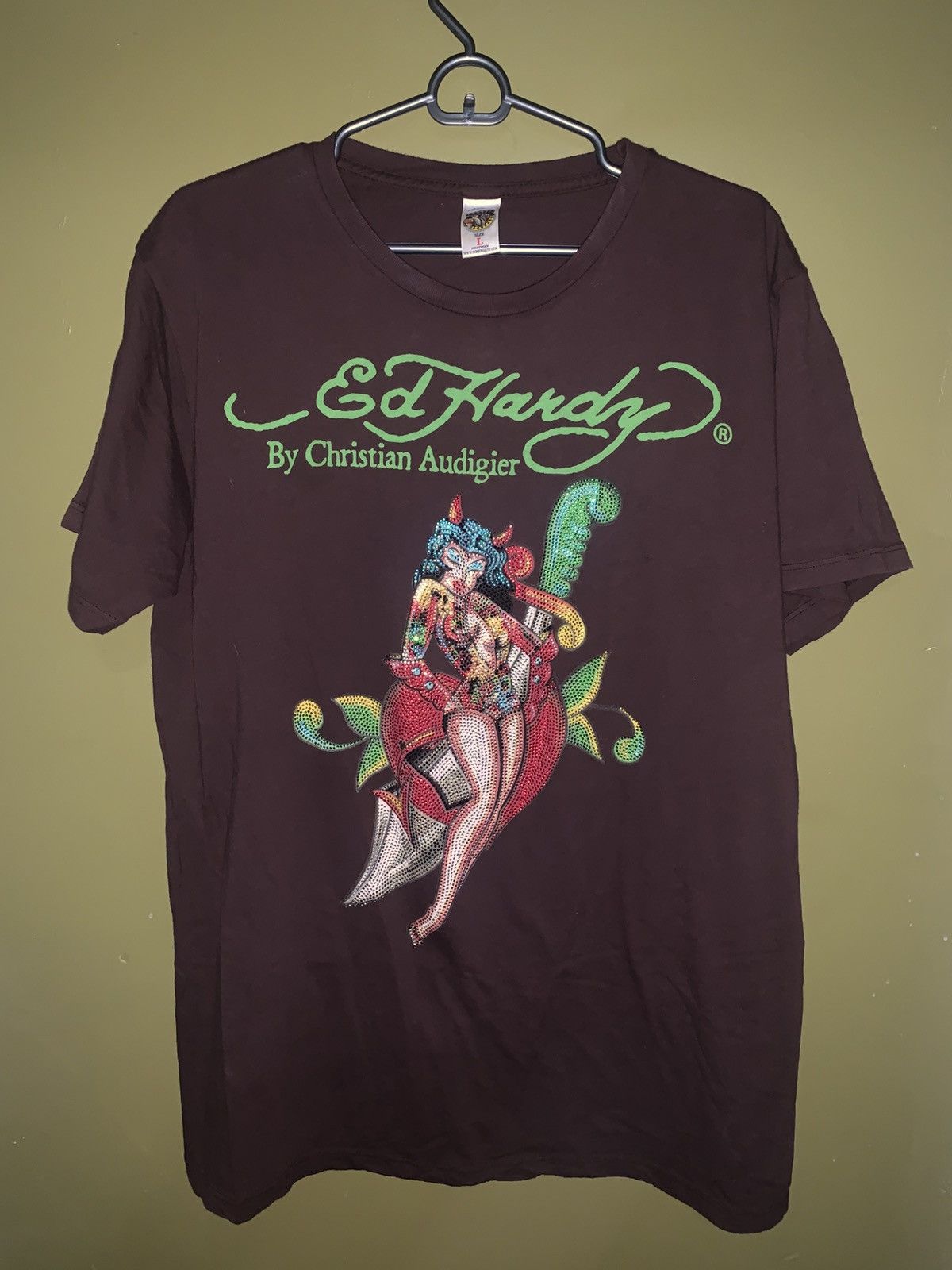 Christian Audigier × Ed Hardy Vintage Ed Hardy by Christian Audigier Tee Size US L / EU 52-54 / 3 - 1 Thumbnail