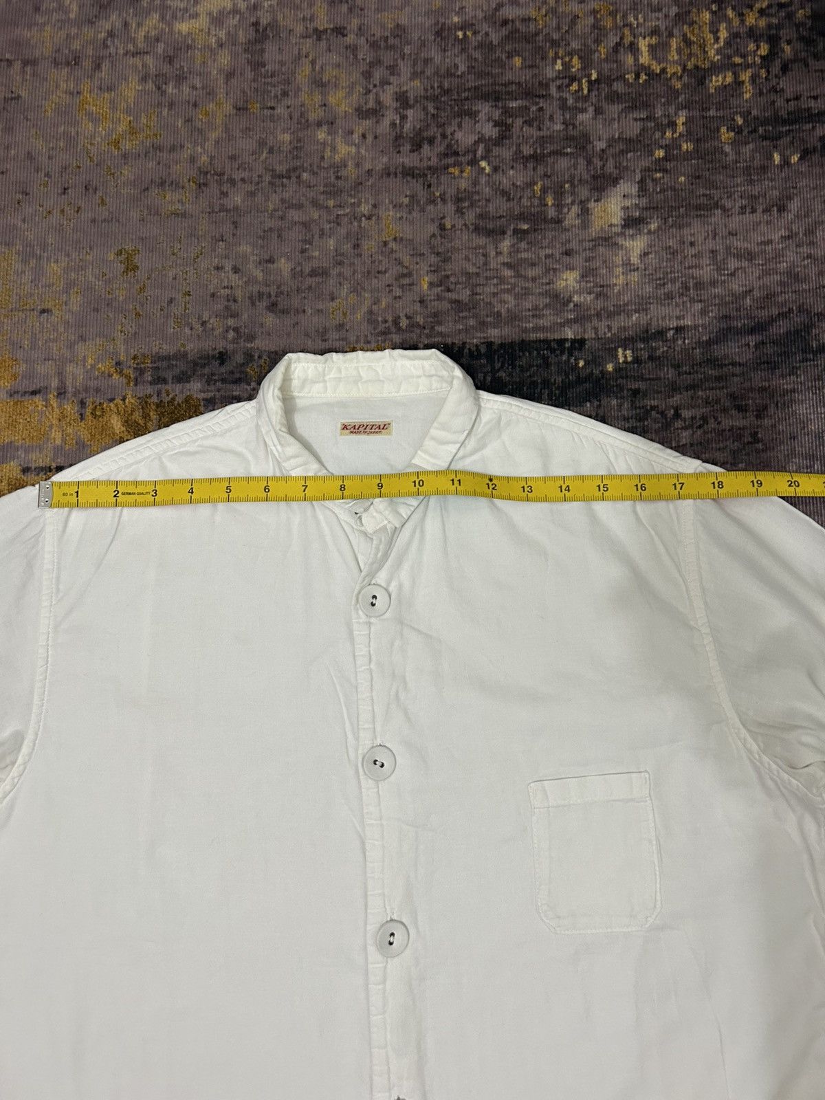 Kapital Kapital Long Sleeve Big Button White Shirt Size US M / EU 48-50 / 2 - 16 Thumbnail