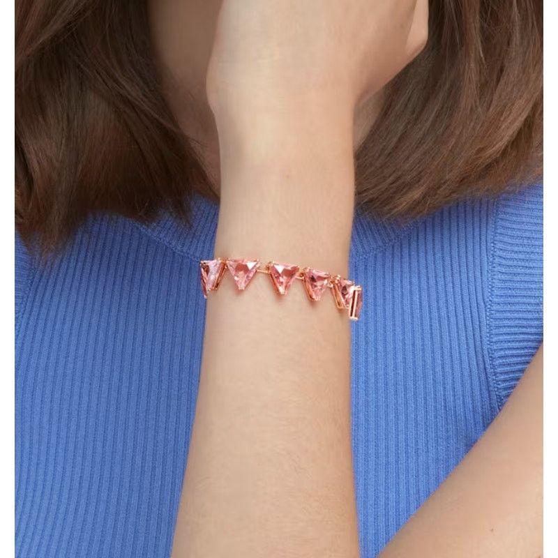 Swarovski Swarovski Ortyx bracelet Triangle cut, Pink, Rose Size ONE SIZE - 6 Thumbnail