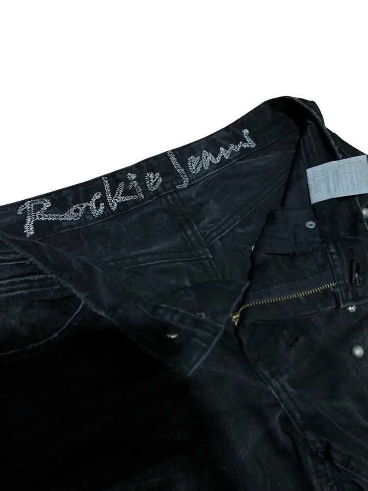 14th Addiction Crazy Flare denim washed black studded Maru rocky jeans Size US 30 / EU 46 - 16 Thumbnail