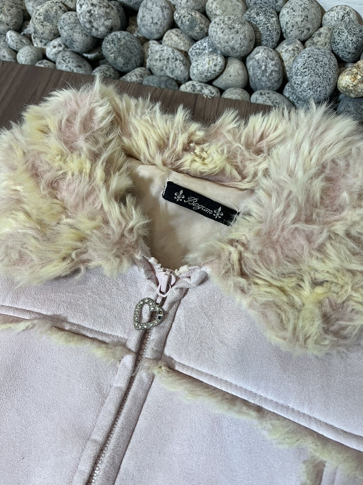 Hysteric Glamour × If Six Was Nine × Japanese Brand Begum Japan Candy Fur Collar Suede Jacket Size US L / EU 52-54 / 3 - 5 Thumbnail